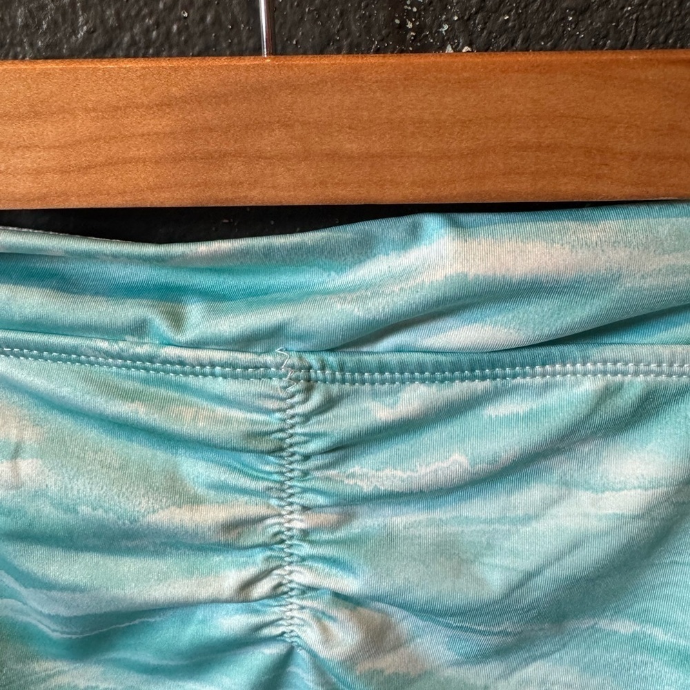 Hurley Light Blue Tie Dye Women's Bikini Bottom Size Large - Picture 5 of 5